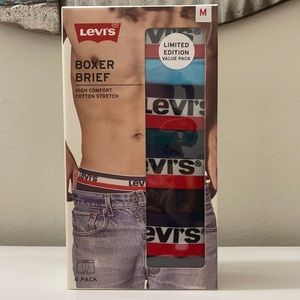 NWT Mens Levi’s 4pack Boxerbriefs Sz. M
